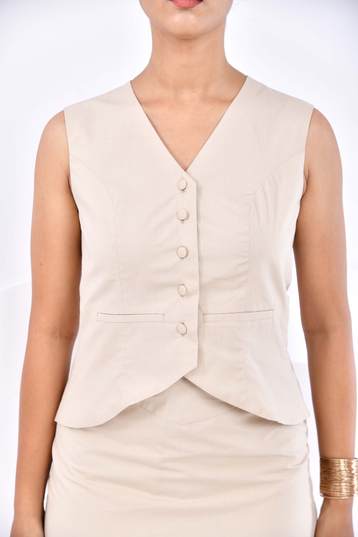 Solara Straight Cut Midi Skirt