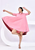 Amber Glow Circular Tunic Dress