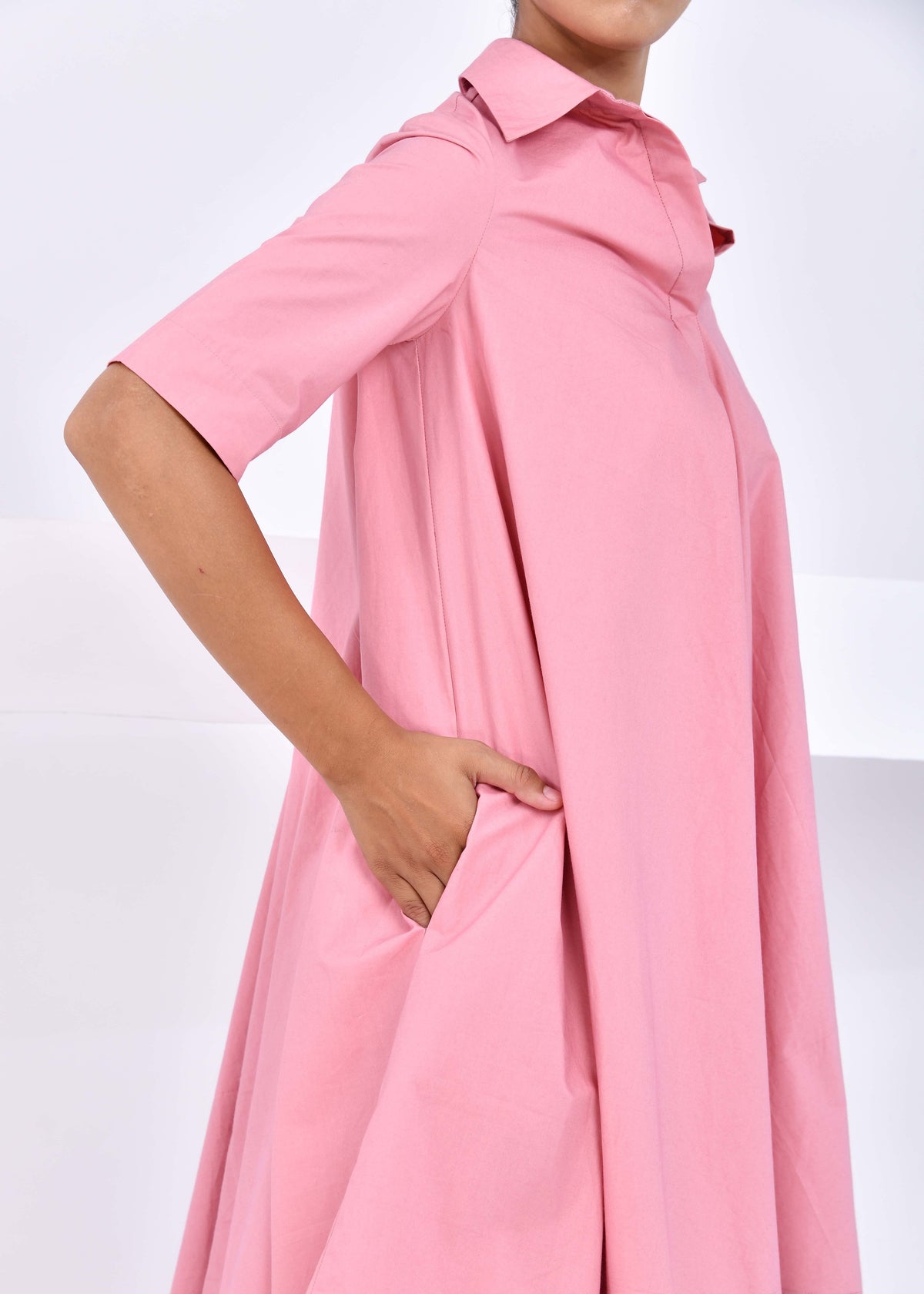 Amber Glow Circular Tunic Dress