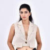 Canyon Textured Short Waist Coat