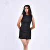 Noir Dune Formal Mini Dress