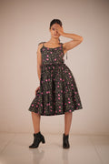 Velora Flared Midi Dress