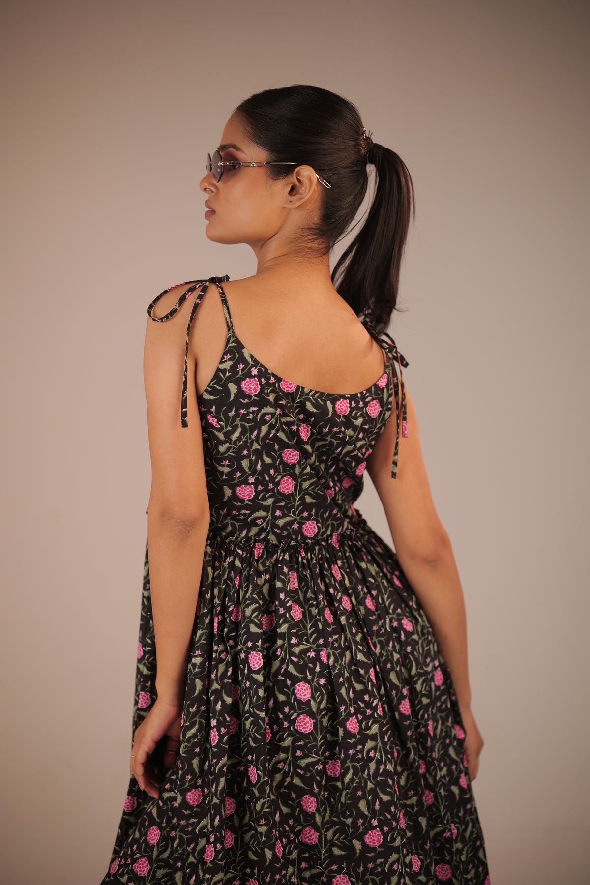 Velora Flared Midi Dress