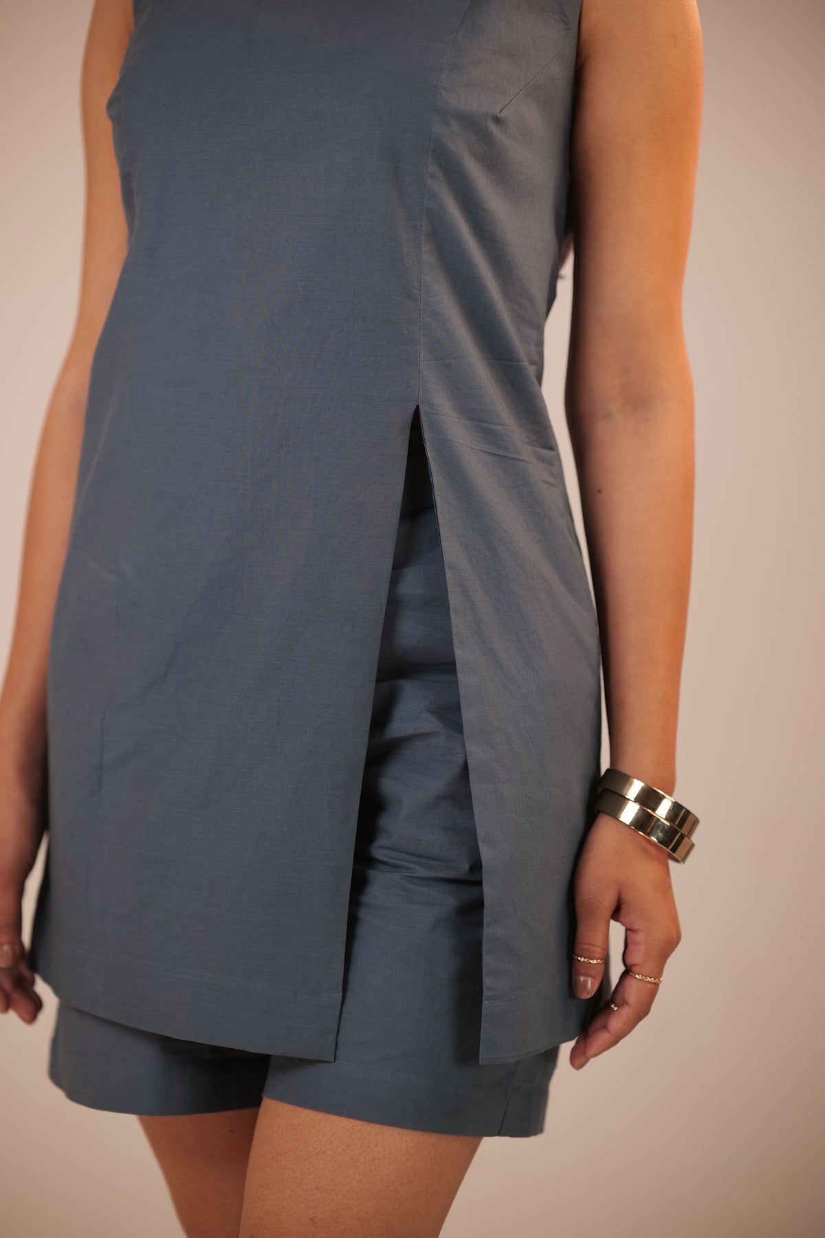 Urban Mist Relaxed A-Line Longline Top