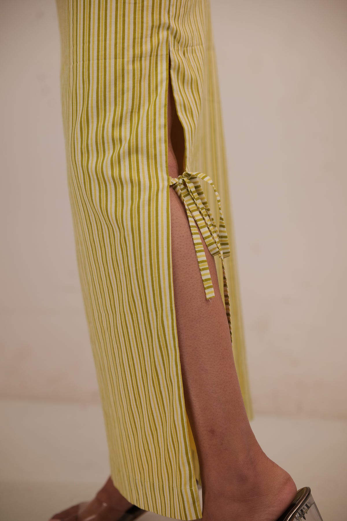 Citrine High Waist Side Slit Skirt